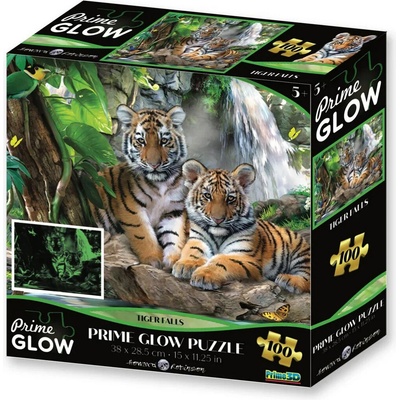 PRIME 3D PUZZLE svítící Tygří vodopád 100ks