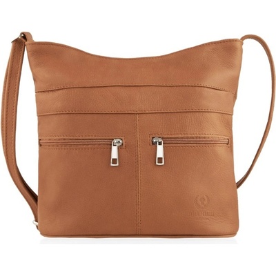 Paolo Peruzzi dámská kožená crossbody taška koňak