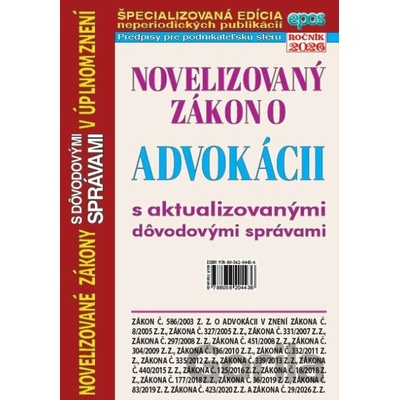 Novelizovaný zákon o advokácii 7/2026