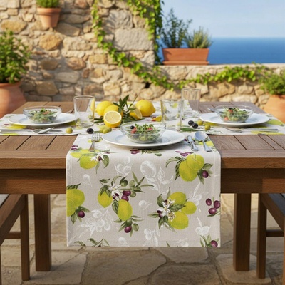 Mondo Italia Běhoun citrony s olivami 50x150 cm