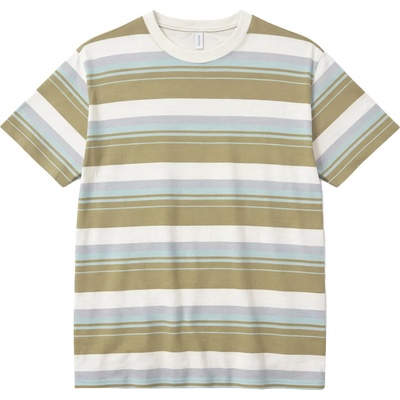 Mazine Мъжка тениска Mazine Bold Striped T-Shirt - Olive / Multicolor (216-8614-0211)