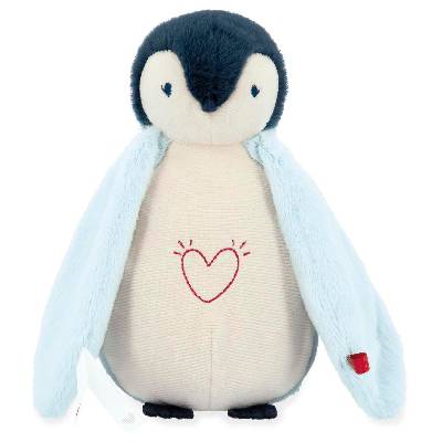 Плюшена играчка с лампа Kaloo - Пингвин, 20 cm, син (K212010)