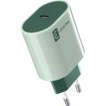 Cellularline Зарядно Style Color 220V PD USB-C 20W, Зелено
