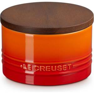 Le Creuset Кухненски буркан за съхранение SIGNATURE 470 мл, FLAME, керамика с глазура, Le Creuset (LECR70819470900099)