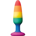 NS Novelties Анална тапа с вендуза Rainbow Euphoria, малка