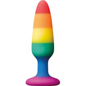NS Novelties Анална тапа с вендуза Rainbow Euphoria, малка
