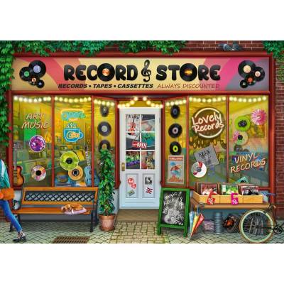 Ravensburger - Puzzle Vintage Vinyl - 1 000 piese