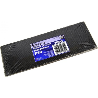 GEKO Brusná mřížka 10ks, 280x105mm, P60 G78571