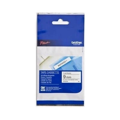 Brother M-K221BZ, 9mm x 8m, черен печат/бял фон, оригинална лента (MK221BZ)