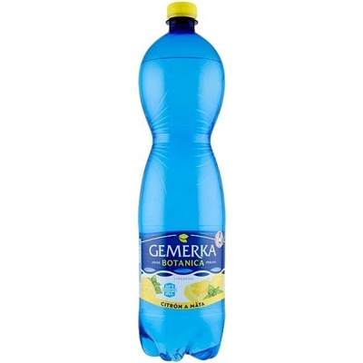 Gemerka Botanica s príchuťou citrón a mäta jemne perlivá 1,5 l