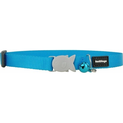 Red Dingo obojek pro koťata Turquoise 8 mm