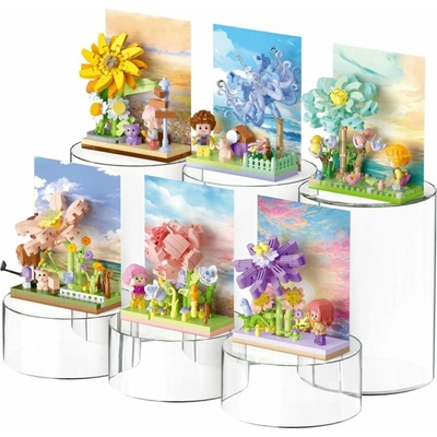 KOCO Stavebnice mini - Květinová scenérie - 6 druhů