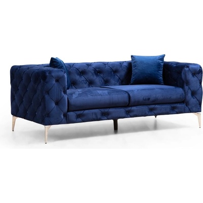 Hanah Home Тъмносин кадифен диван 197 cm Como - Artie (569HLN1128)