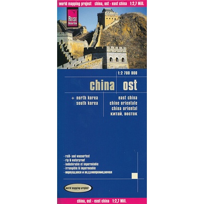 mapa China east (východní Čína) 1:2,7 mil.