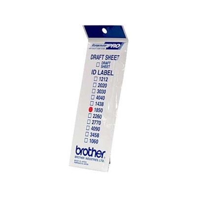 Štítky pro razítka BROTHER ID1850, 18x50mm, 12ks, s průhlednou krytkou (ID1850)