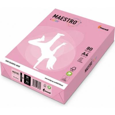 Maestro barevný papír A4,80g,500l, PASTEL růžový