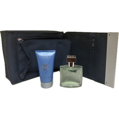 Azzaro Chrome EDT 30 ml + sprchový gél 50 ml + kozmetická taška darčeková sada