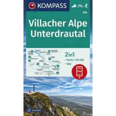 KOMPASS Wanderkarte Villacher Alpe Unterdrautal