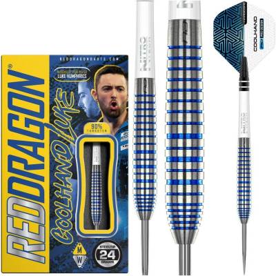 Sada steel šipek Red Dragon Luke Humphries TX3 Cool Blue SE 24g, 90% wolfram