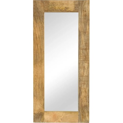 vidaXL Огледало, мангово дърво масив, 50x110 см (246303)