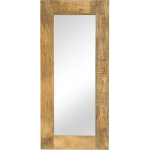 vidaXL Огледало, мангово дърво масив, 50x110 см (246303)