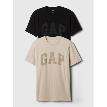 GAP Памучна тениска с лого, 2 бр. GAP GAP | Cheren | МЪЖЕ | XS