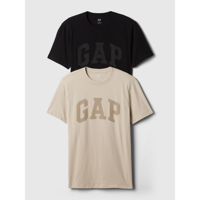 GAP Памучна тениска с лого, 2 бр. GAP GAP | Cheren | МЪЖЕ | XS