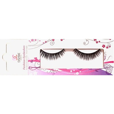 DIVINE cosmetics EL22 Umelé riasy s 1 g priehľadným lepidlom
