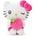 Barrado Hello kitty macedonia Розова плюшена играчка 22см (16002873)
