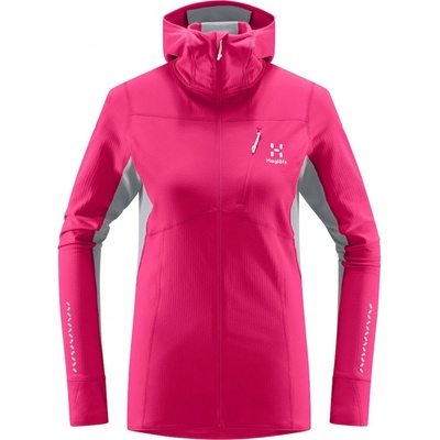Haglofs Women L.I.M Mid Comp Hood Ultra Pink Concrete
