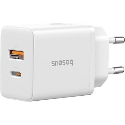 Baseus USB зарядно, тип-C, бързо зареждане 30W - Baseus (P10111404213-00) - лунно бяло