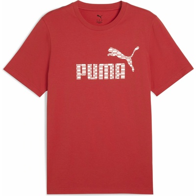 Puma United Tee červené biele