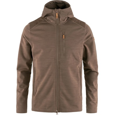 Fjällräven Мъжко поларено яке Fjällräven Keb Fleece Hoodie Fleece jacket - Suede Brown - размер XXL (005-4837-0416)