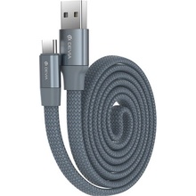 Devia 005404 Y1 micro USB Typ-C, 0,8m, šedý