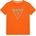 GUESS Оранжева тениска за момче с къс ръкав Guess с контрастно лого