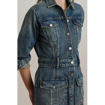 Ralph Lauren Рокля Lauren Ralph Lauren в синьо среднодълга със стандартна кройка 200971264 (200971264)