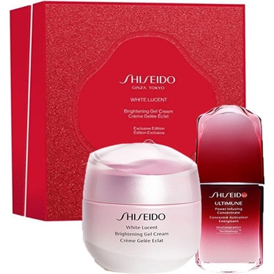 Shiseido White Lucent Duo Daily комплект с енергизиращ и защитен концентрат за лице 10 мл за жени 1 бр