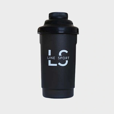 Šejkr na proteinové koktejly Line Sport 600 ml - černá