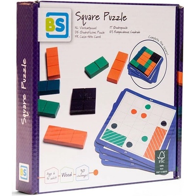 BS Toys Logické puzzle čtverec