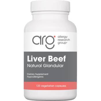 Allergy Research Group Liver Beef Natural Glandular - 125 вег. капсули