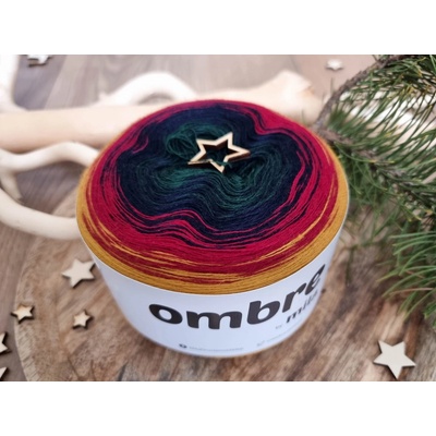 MILA OMBRE MERINO 1200m/3nitka MM09R - HO!HO!HO! II.