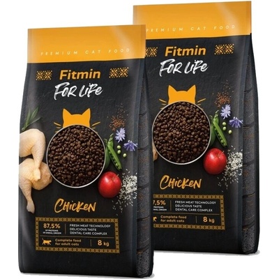 FITMIN Cat FOR LIFE Adult Chicken 2 x 8 kg