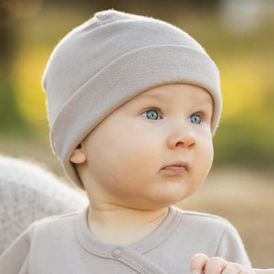 Eevi Dojčenská čiapka Merino béžová