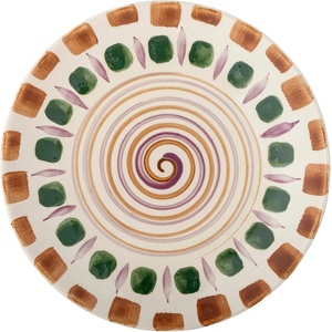 Bloomingville Зелено-кафява керамична чиния ø 27 cm Shama - Bloomingville (82060434)