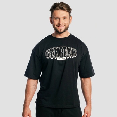 GymBeam tričko Boxy Athletic Society Black