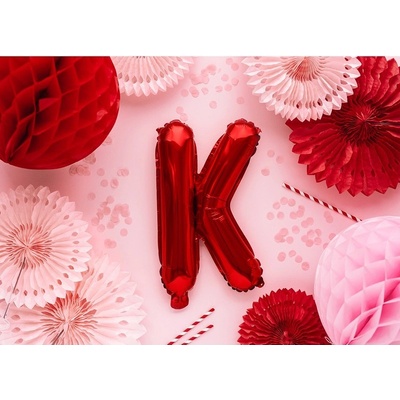 Party Deco FB2M K 007 Fóliový balón červený písmeno 35 cm K