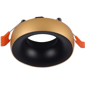 Image 1 of V-TAC gu10 Корпус Златна Рамка + Черен Рефлектор - 6697 (6697)