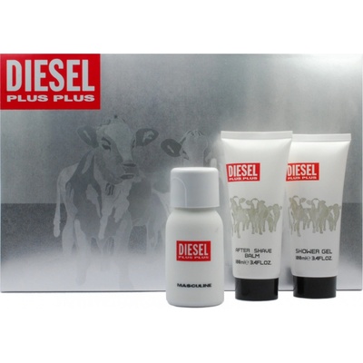 Diesel Plus Plus Masculine EDT 75 ml + 100 ml sprchový gél + 100 ml balzam po holení darčeková sada