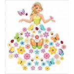LearnHow Double-sided window decorations - Lady Spring 58el