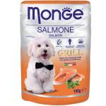 Monge GRILL Chunkies with Salmon пауч за куче хапки на грил със сьомга 100gr